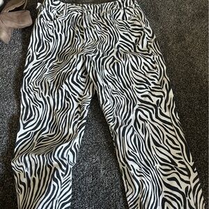 Zebra Forever 21 jeans. Super cute. Great quality